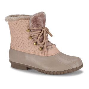 BareTraps Flash Water Resistant Winter Duck Boots- Dusty Rose- Size 7 M- NIB